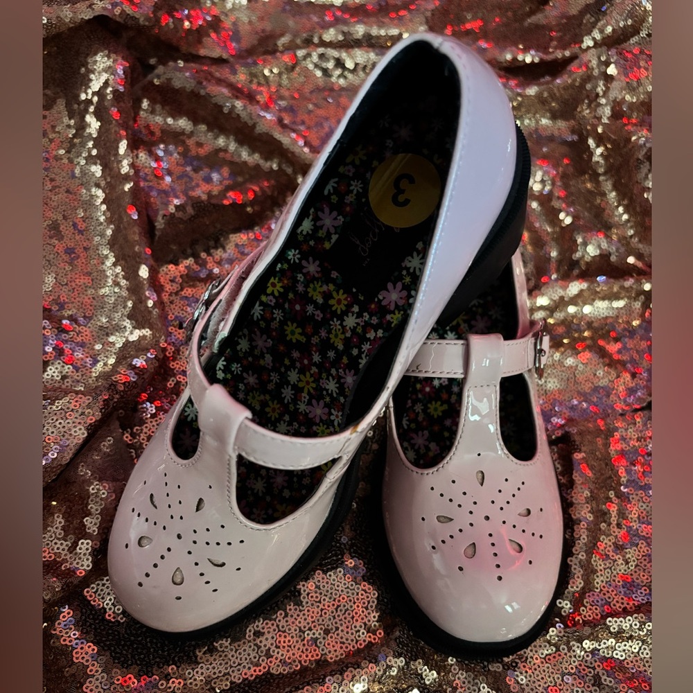 Jellypop Girls Pink Mary Jane Shoes Size 3